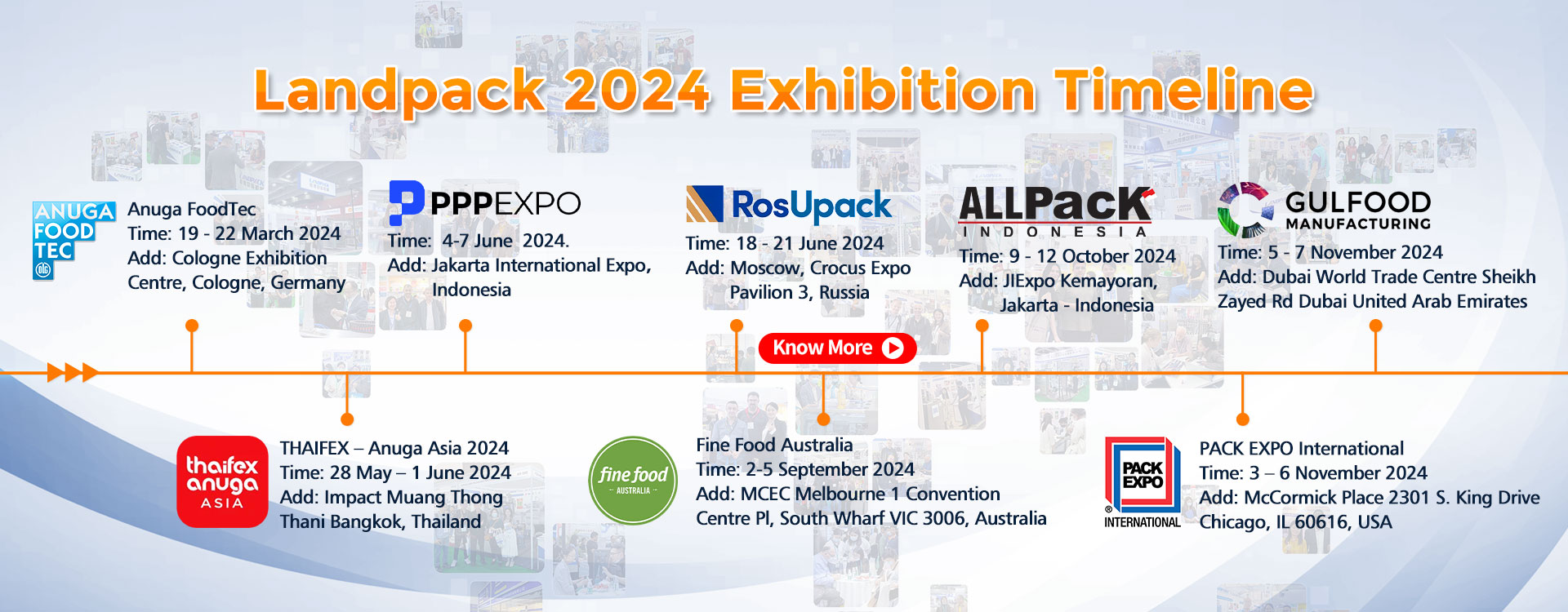 The Following Is Our Exhibition Timeline In 2024, Welcome To Visit Our Exhibition!