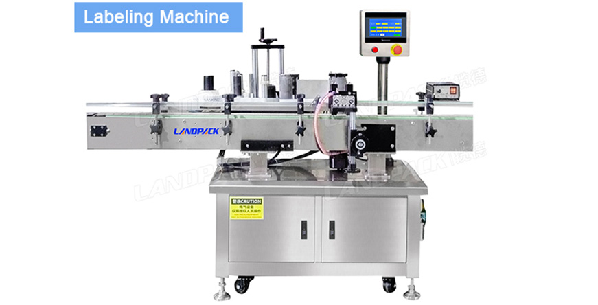 automatic granule product bottle capping and labeling machine line