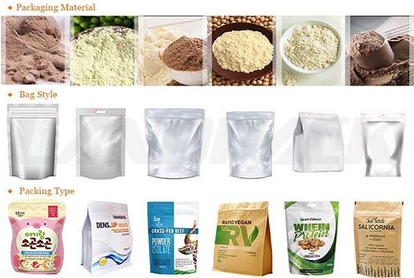 Protein powder rotary packing machine