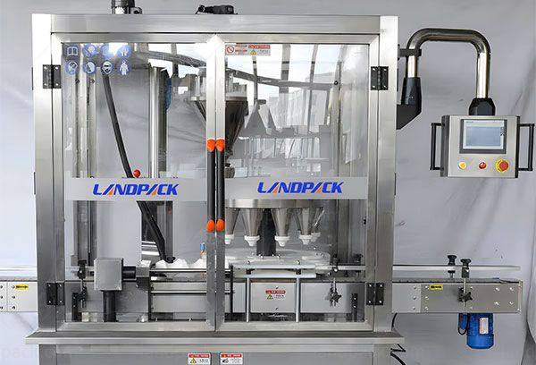 High Accuracy Pharma Powder Little Bottle Rotary Type Filling Machine