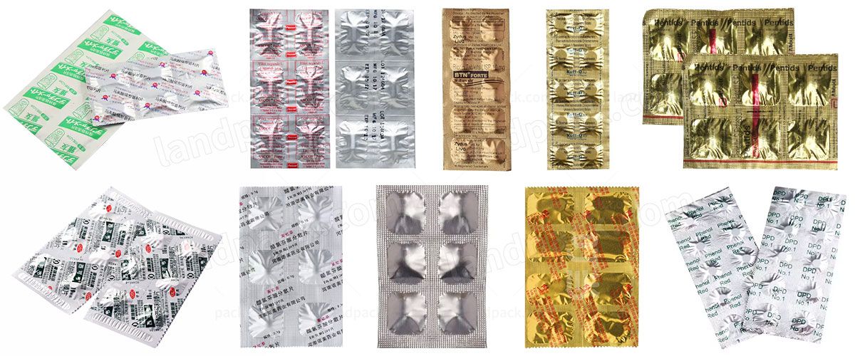 Automatic Mini Aluminium Paper Tablet Strip Drug pill Packing Machine