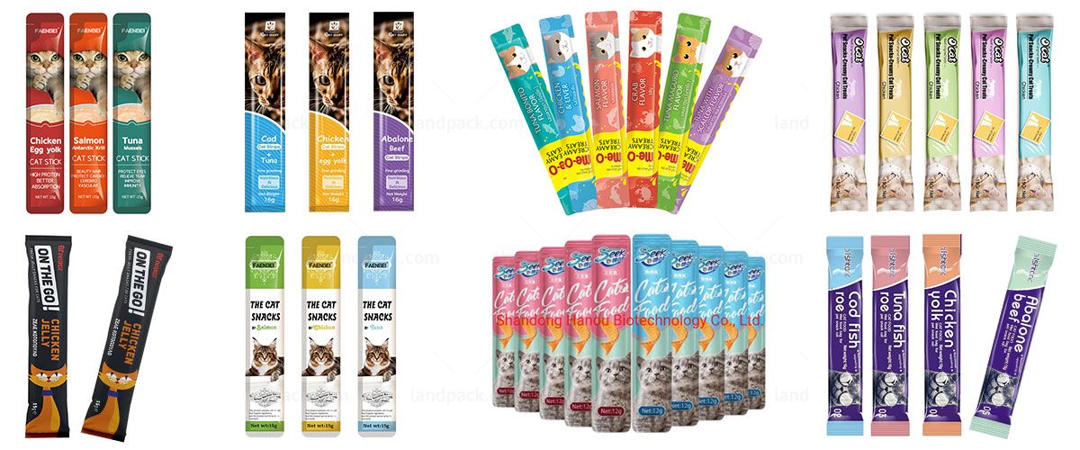 Single Lane Cat Strip Pet Food Stick Pack Machine With Coding Function