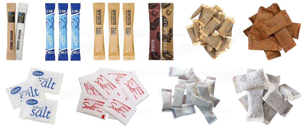 Automatic Sugar Salt Powder Sachet Pouch Filling Sealing Packing Machine