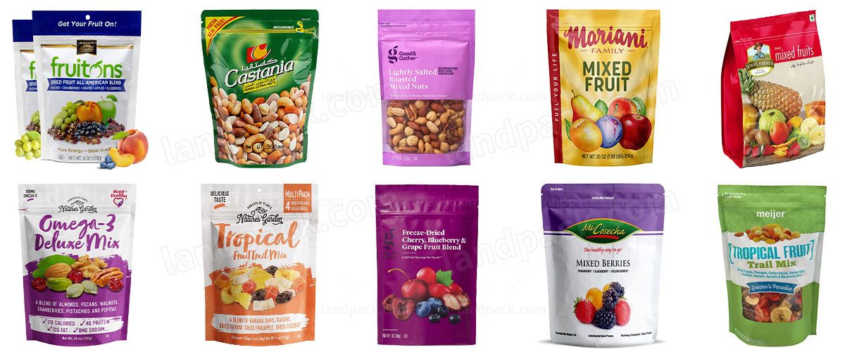 Automatic Mixed Dry Fruit Rotary Zipper Pouch Doypack Packing Machine