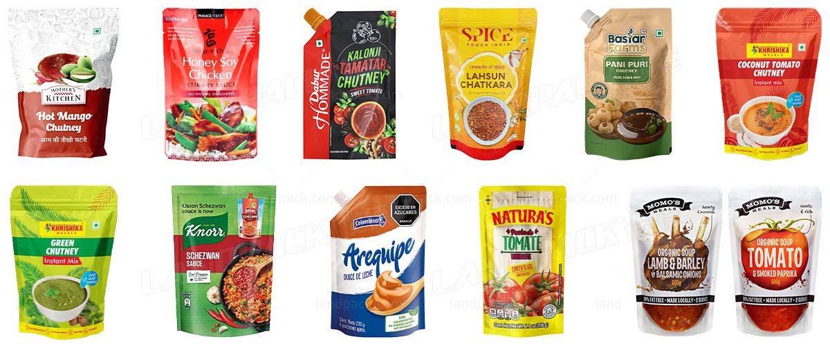 Automatic Chutney Packing Machine Premade Pouch Sauce Doypack Packing Machine