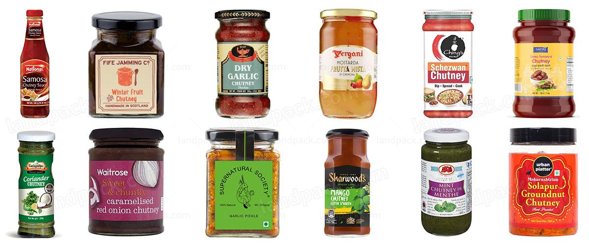 10 Head Food Grade Chutney Hot Sauce Filling Machine Bottling Equipment Line for Jar