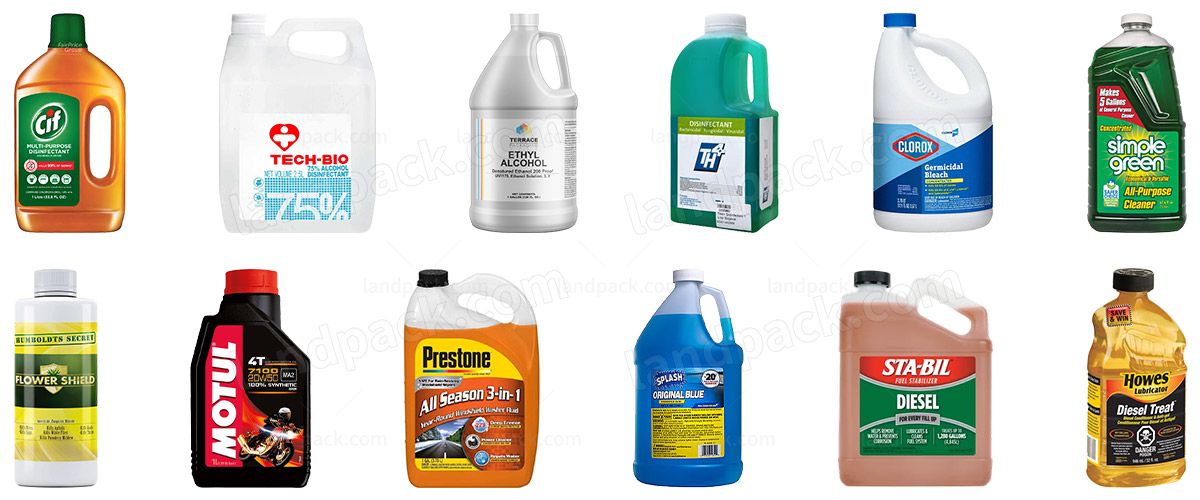 Servo Controlled High Speed Inline Bottle Filling Machine for Chemical Liquid